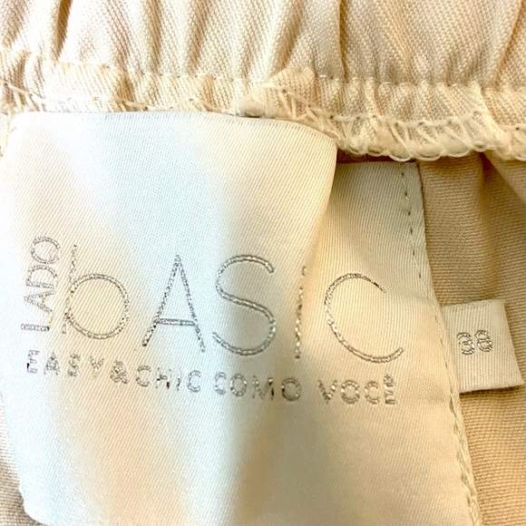 LADO bASiC overall dress CREAM color has elastic back waistband & Velcro straps - Picture 6 of 10
